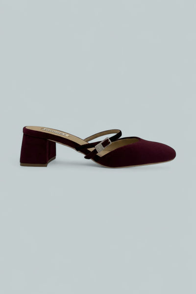 Valarie Pumps - Wine Velvet