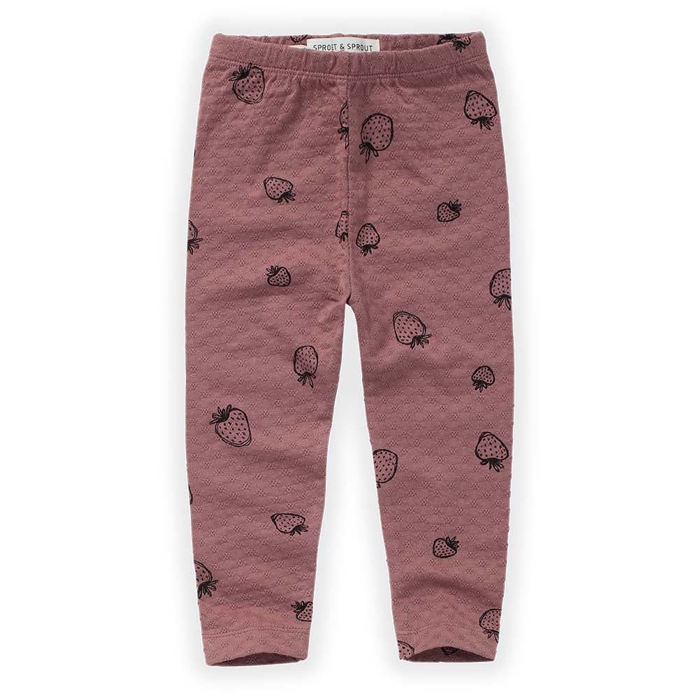 Pointelle Legging Strawberry - Orchid