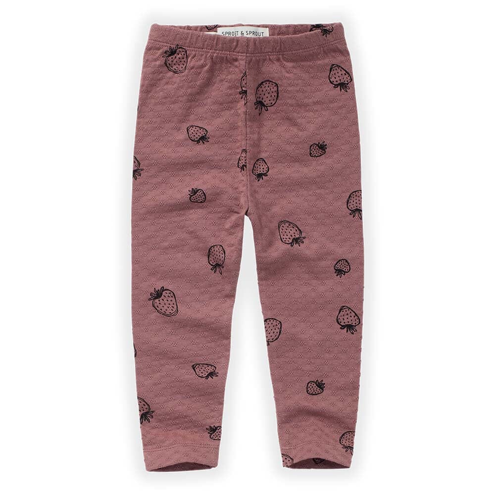 Pointelle Legging Strawberry - Orchid Leggings Sproet & Sprout 