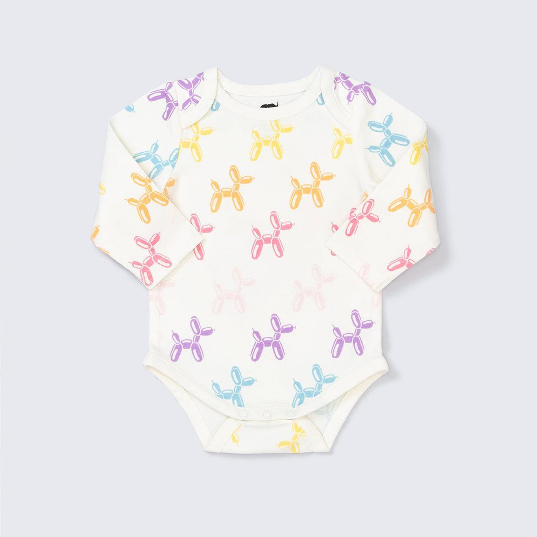 Long Sleeve Jack + Jill Bodysuit - Balloon Animals