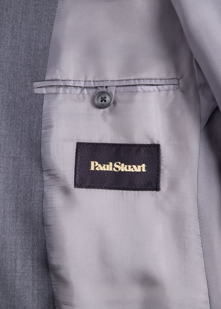 Super 110s Wool Paul Suit - Mid Grey