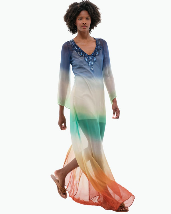 Ophelia Dress - Multi Ombre