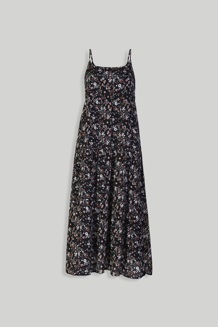 Strappy Tiered Maxi Dress - Wildflower Waltz