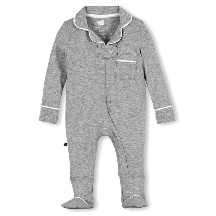 Classic Pajama Footie - Heather Grey