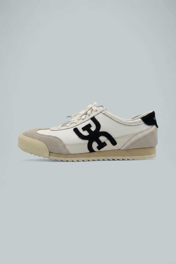 Ivey Lace-Up Sneakers - Greige/Bright White/Black
