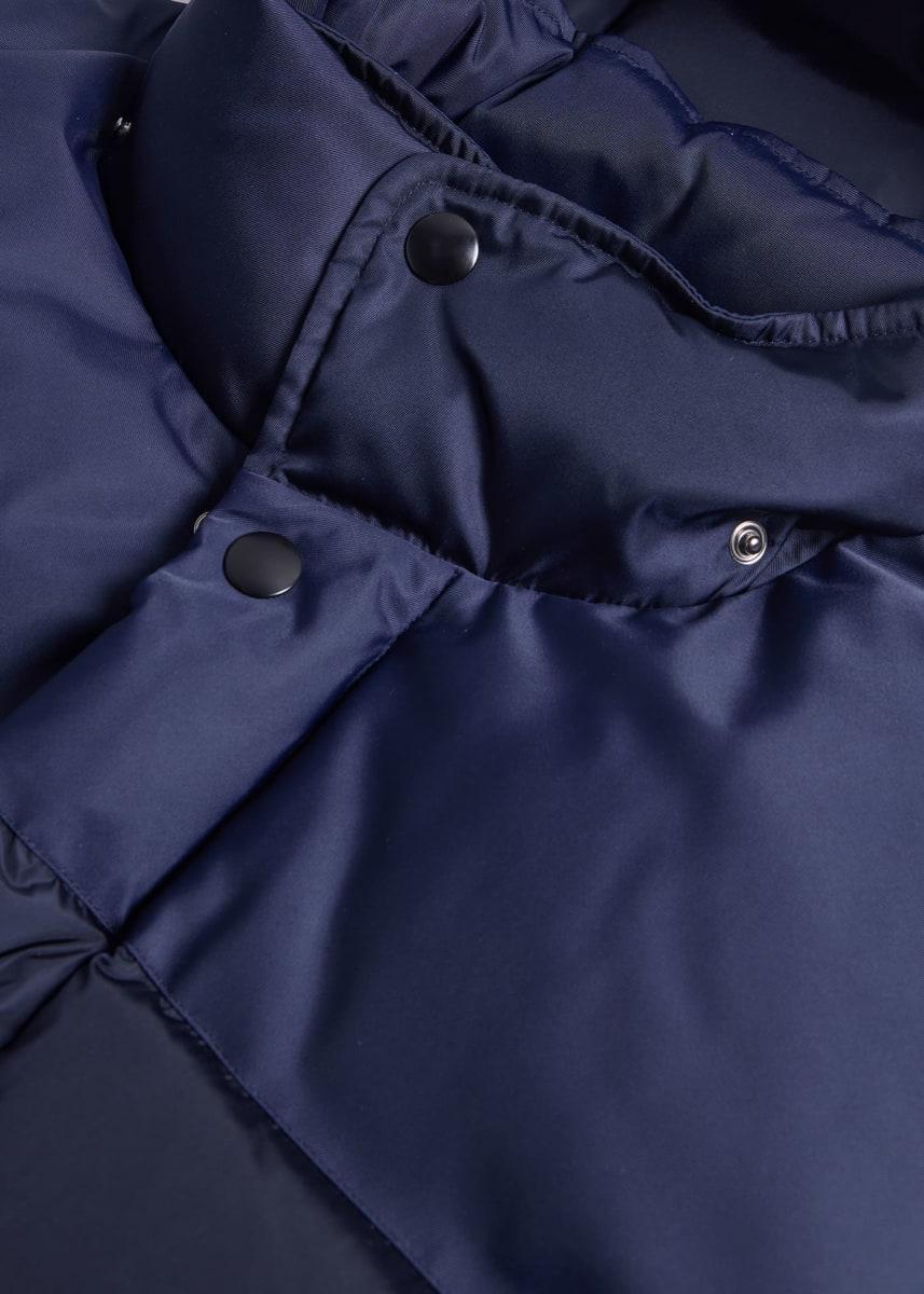 Hooded Puffer Vest - Navy