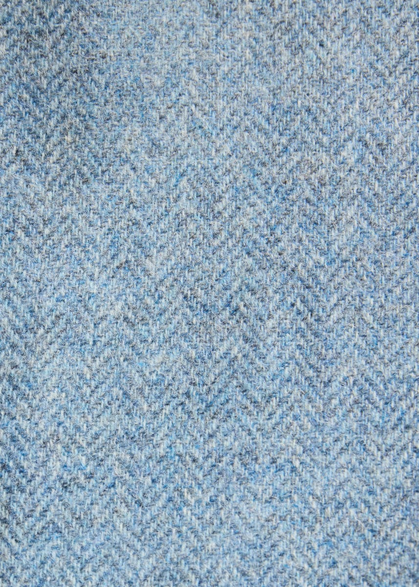 Shetland Wool Dress Trouser - Light Blue