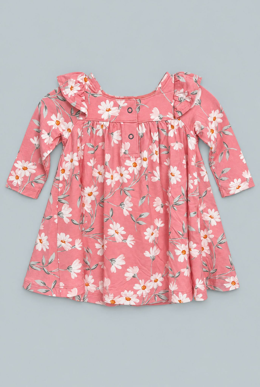 Long Sleeve Ruffle Dress With Bloomer - Daisy