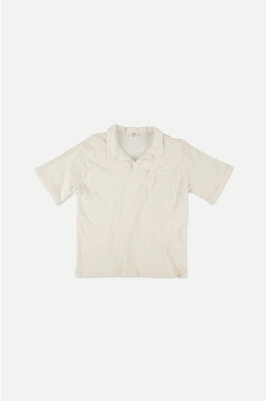 Slub Polo T-Shirt - Ivory