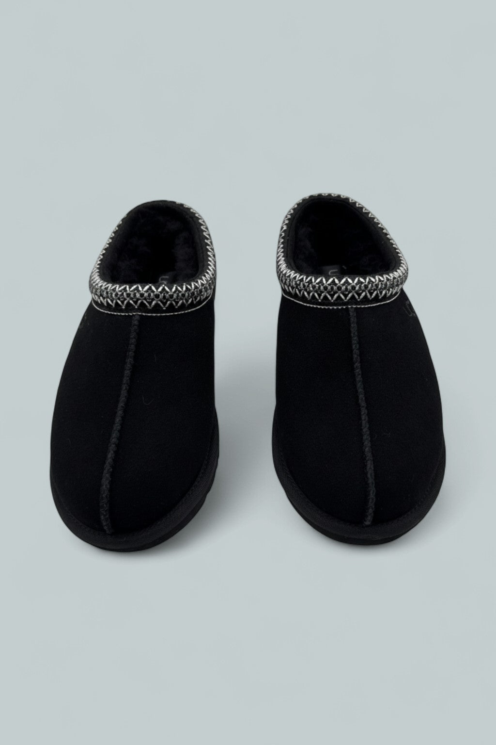 Men's Tasman II Suede & Shearling Slippers - Black