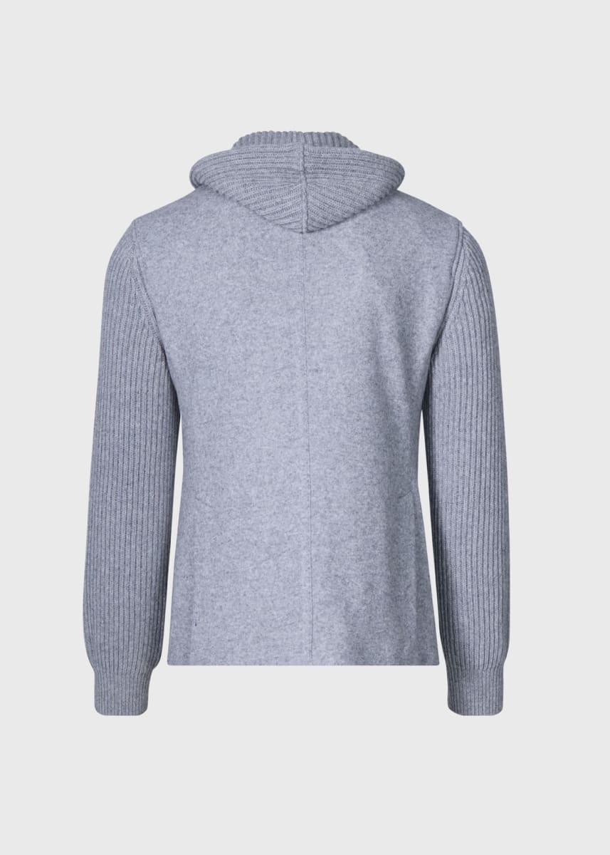 Wool Jersey Blazer - Grey