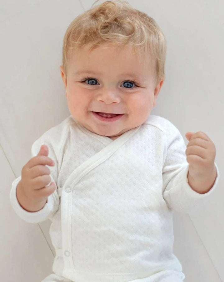 Pointelle Kimono Top