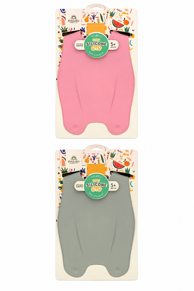 The Evolved Parent Co. Wonder Bib 2-Pack - Sage + Pink