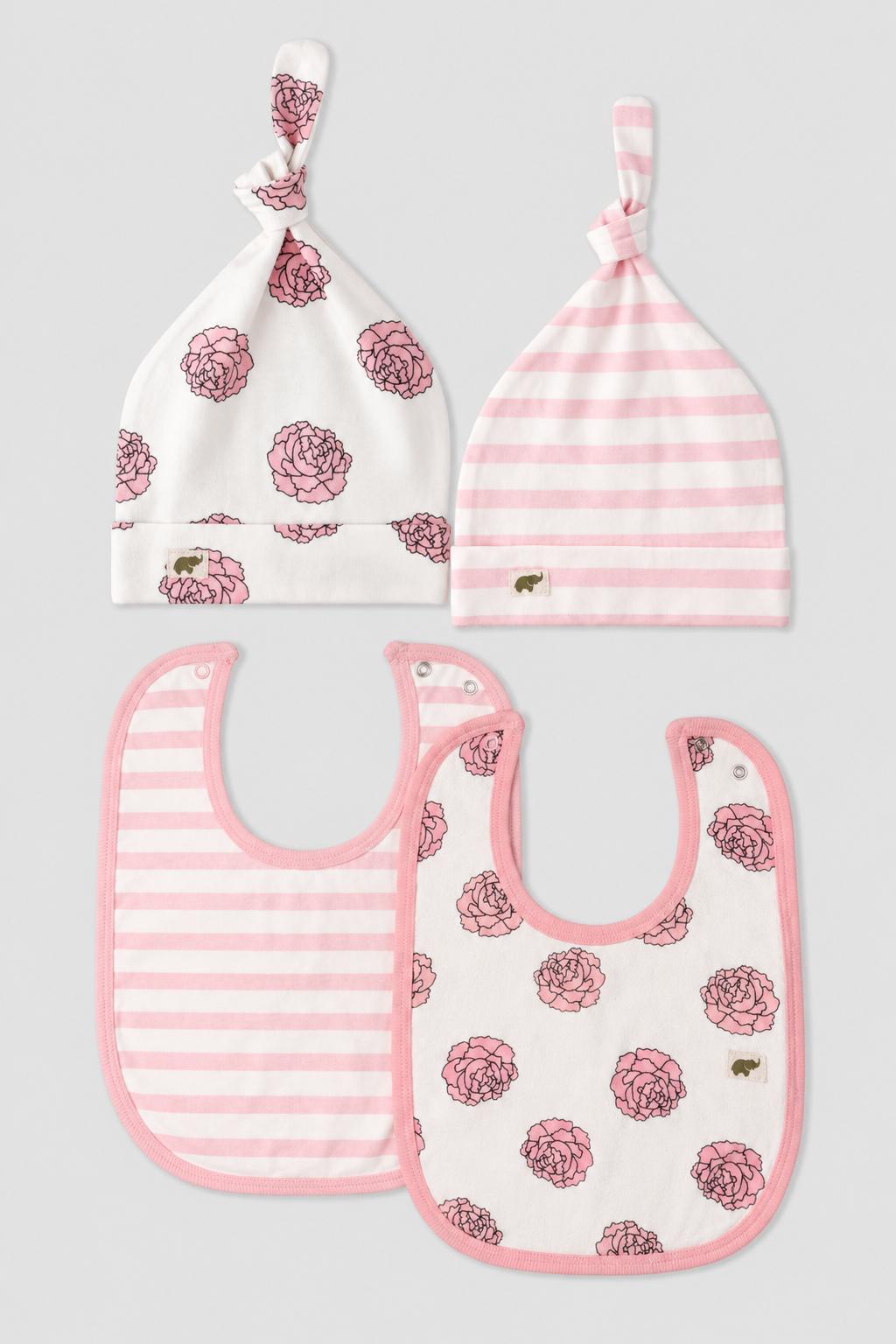 monica + andy Hat & Bib Gift Set - Flower Power