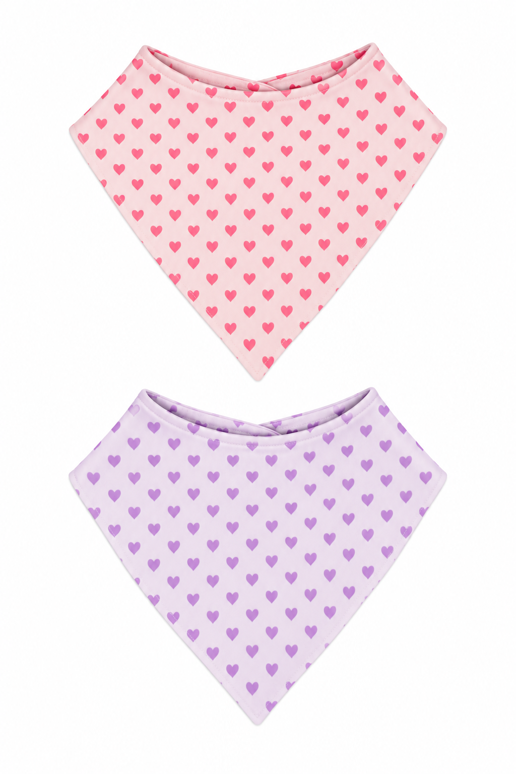 Sweet Bamboo Bib 2-Pack - Hearts