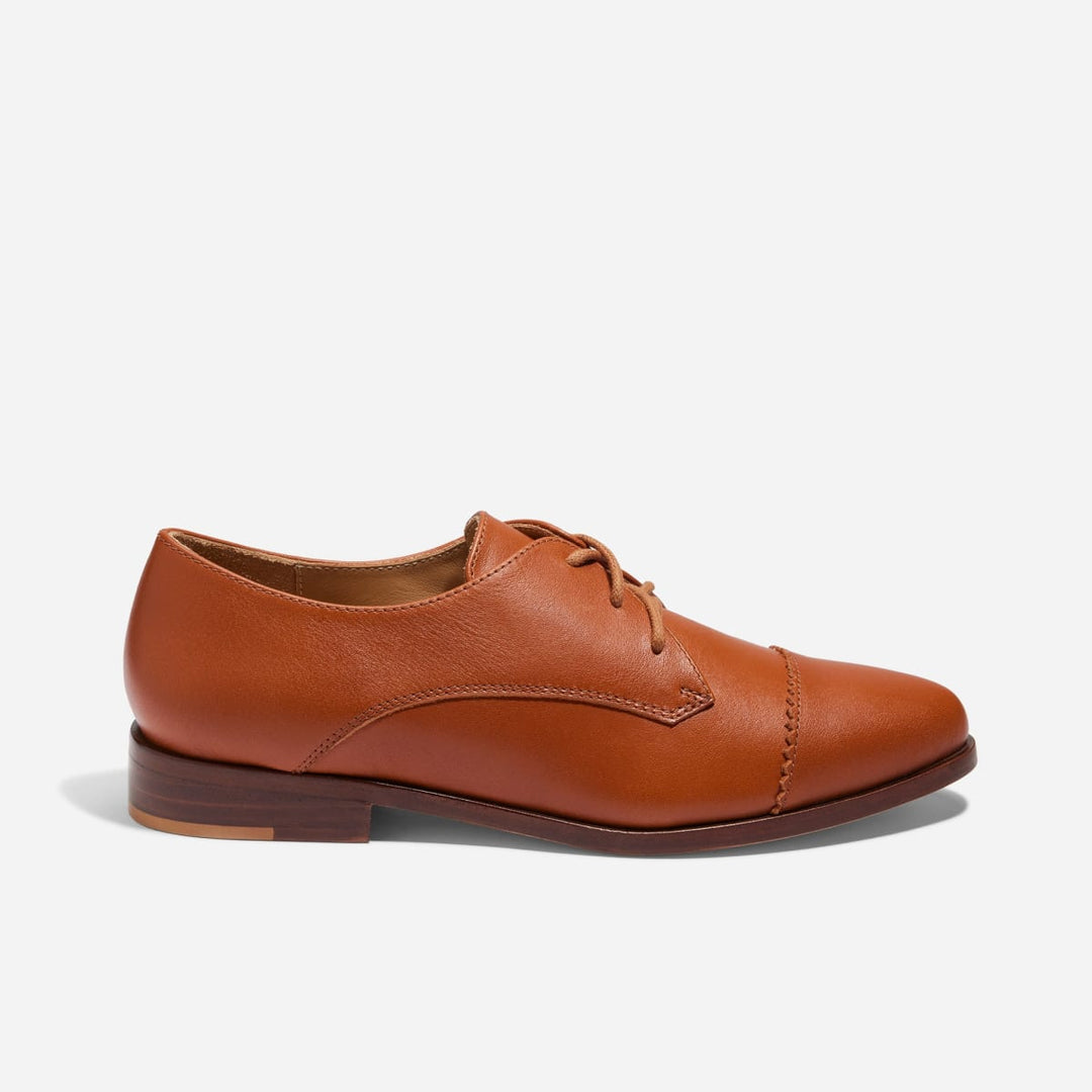 Emilia Cap Toe Oxford - British Tan