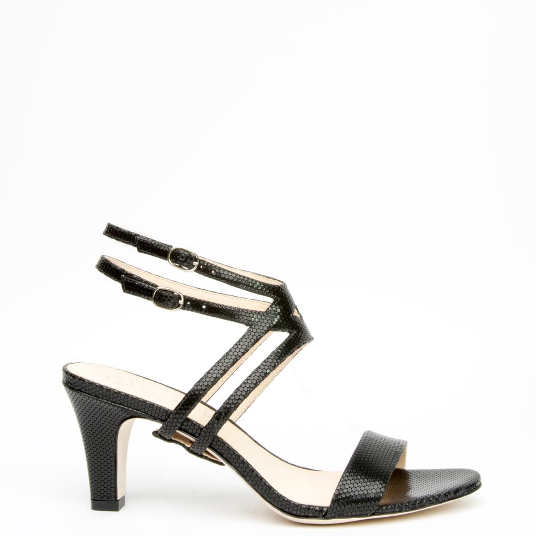 Rattlesnake Open Toe + Lozen - black