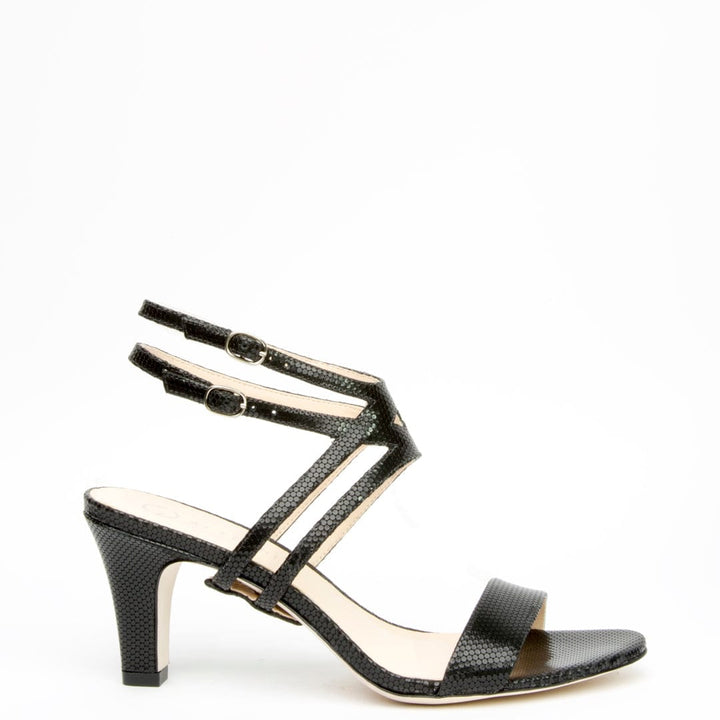 Rattlesnake Open Toe + Lozen - black
