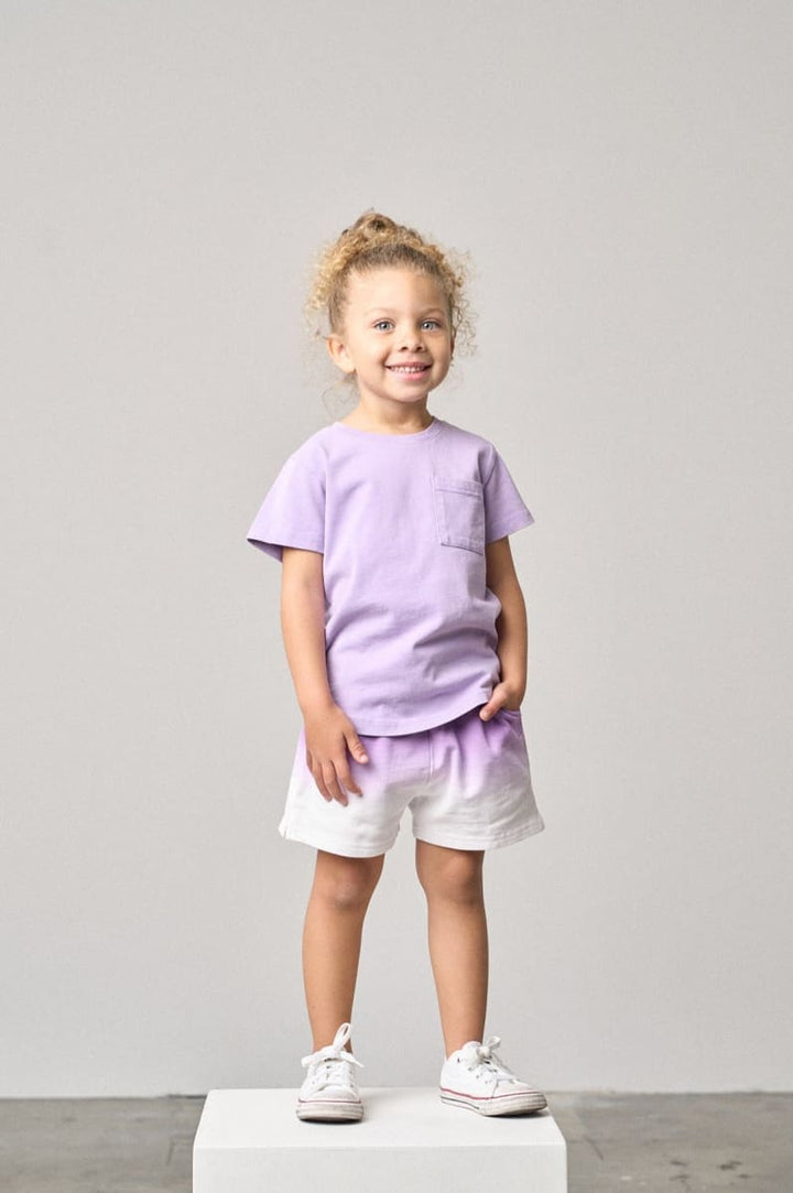 Ombre Sweatshort - Purple