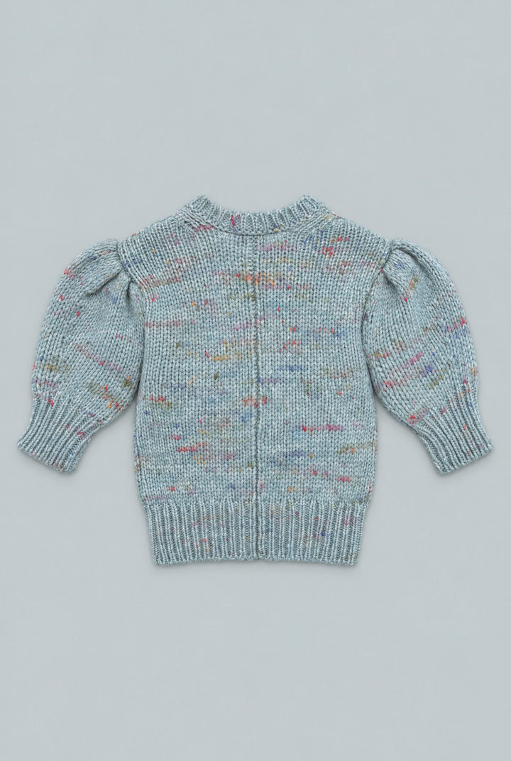 Kid's Donegal Crew Neck Sweater - Light Blue
