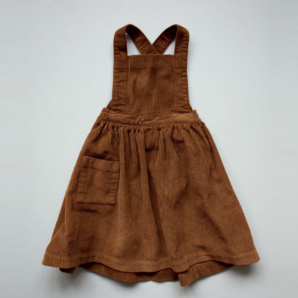 The Corduroy Pinafore - Rust