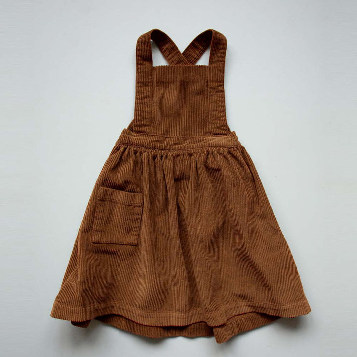 The Corduroy Pinafore - Rust Dresses + Skirts The Simple Folk 