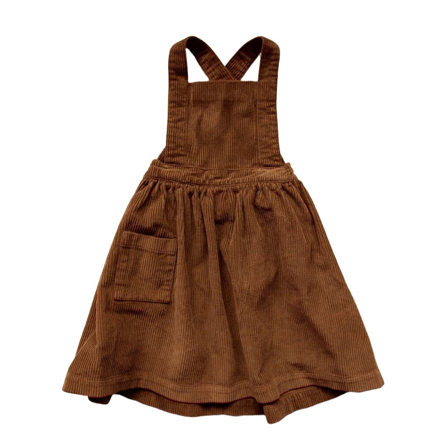 The Corduroy Pinafore - Rust Dresses + Skirts The Simple Folk 