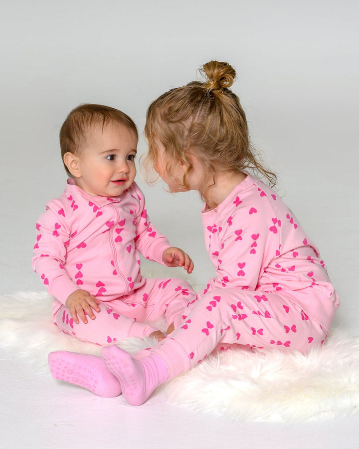 The Hearts Joggers - Pink on Pink