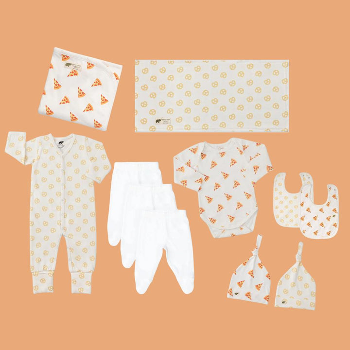 11 Item Baby Essentials Bundle - Pizza Pretzel