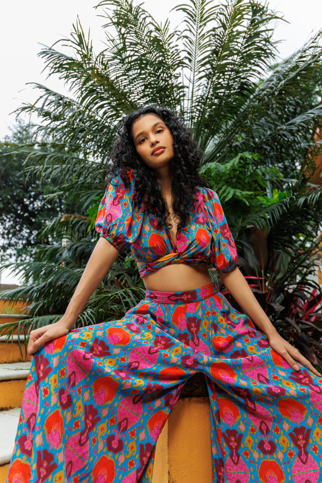 Rami Pant - Abstract Ikat Multi