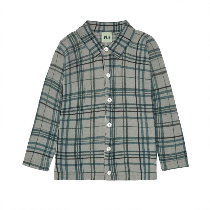 Plaid Button Down Shirt - Pale Sage Button Down Shirts FUB 