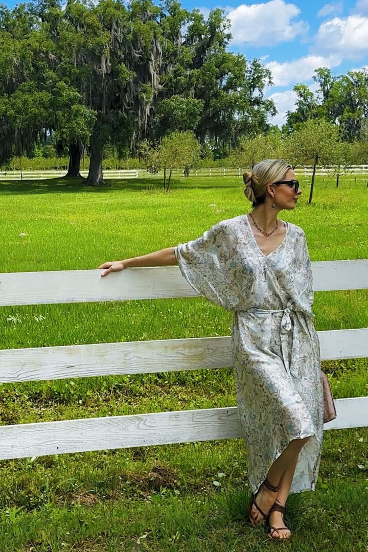 Silky Kaftan Dress - Lily Love