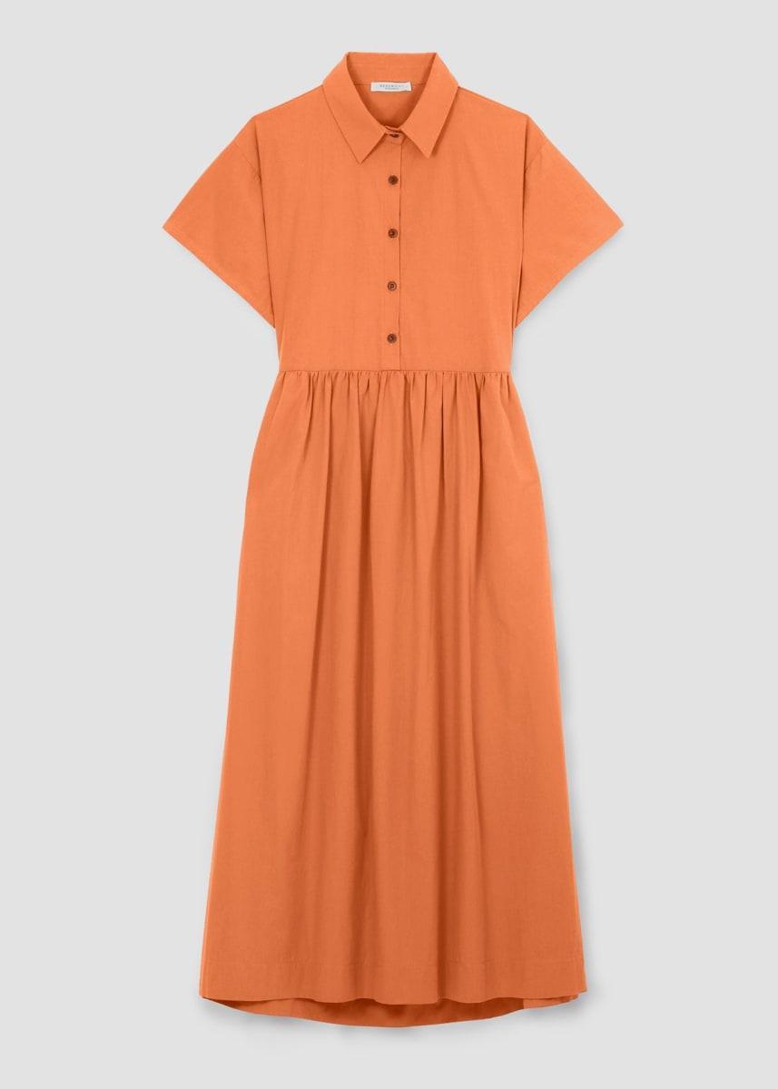 Bronwyn Organic Cotton Dress - Terracotta