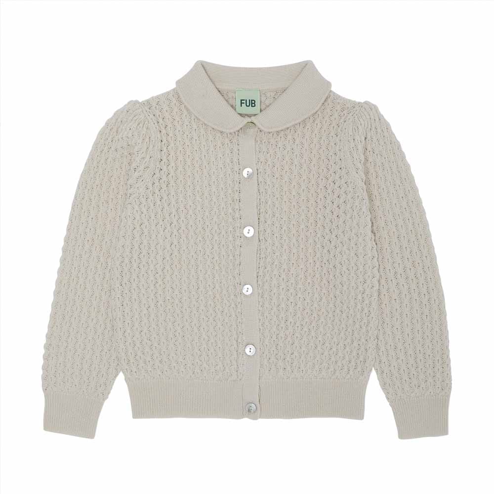 Pointelle Cardigan - Ecru Cardigans FUB 