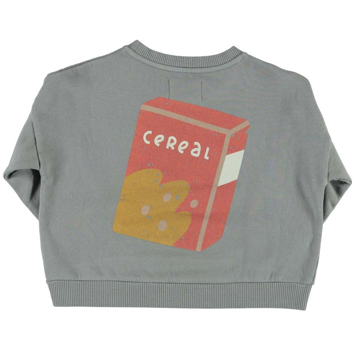 Unisex Sweatshirt - Grey w/ Cereal Box Print Sweatshirts Piupiuchick 