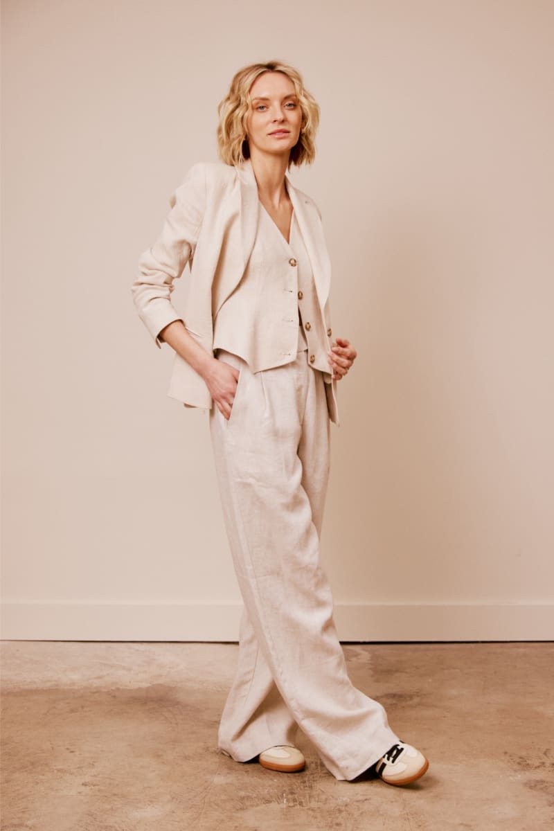 Tailored Vest - Natural