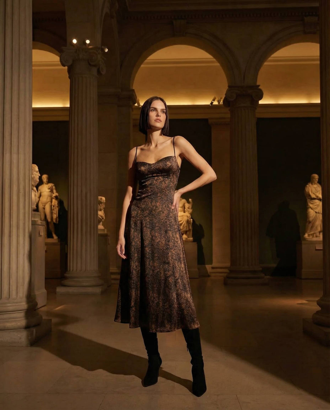 Pure Silk Your *Itch Silk Dress - Leopard