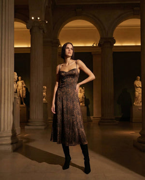 Pure Silk Your *Itch Silk Dress - Leopard