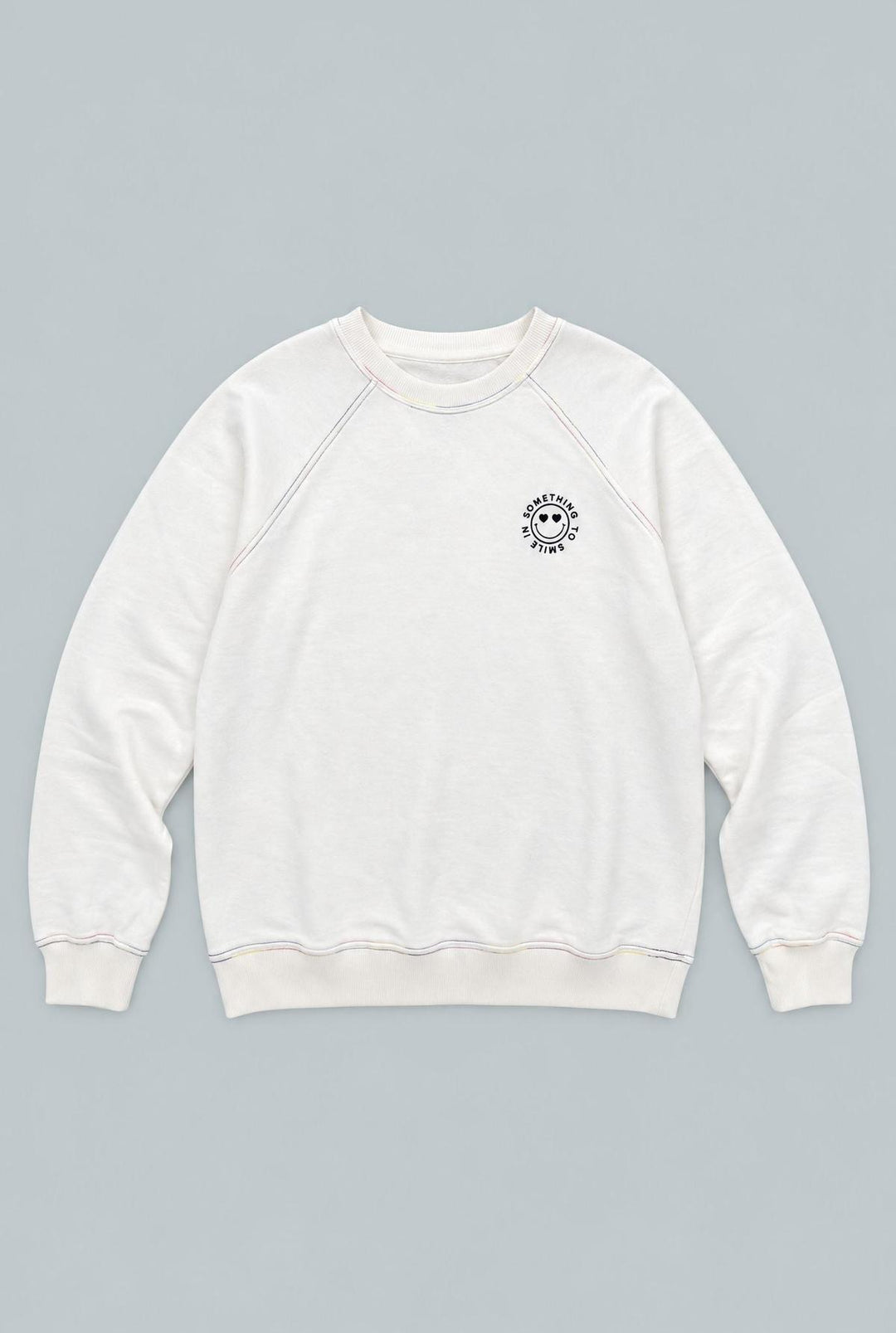 Something To Smile In Sweatshirt - White/Multi
