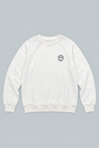 Something To Smile In Sweatshirt - White/Multi
