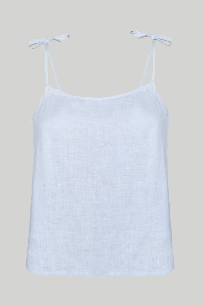 Tie-Up Camisole In Blue - Summer Blue