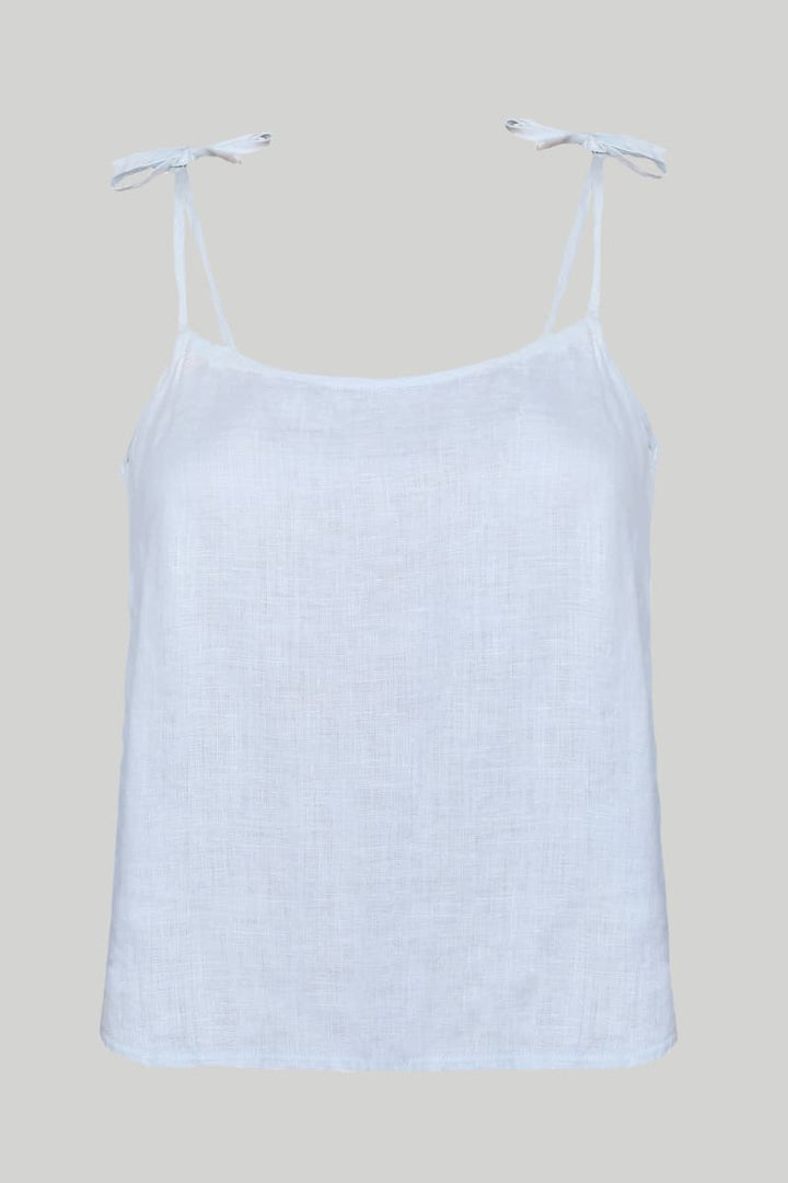 Tie-Up Camisole In Blue - Summer Blue