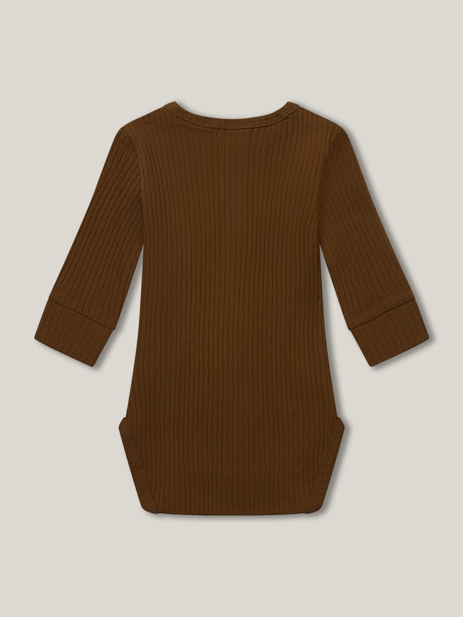 The Ribbed Onesie Baby - Bronze