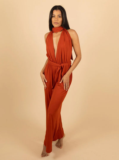 Violeta Jumpsuit - Terracotta