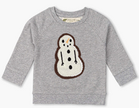 Embroidered Crewneck Sweatshirt - Let It Snowman