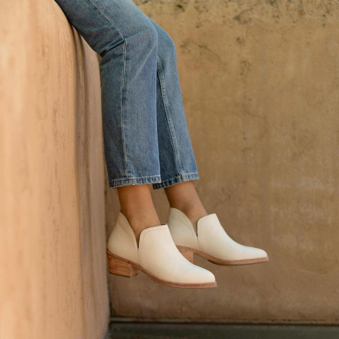 Mia Everyday Ankle Bootie - Bone - FINAL SALE