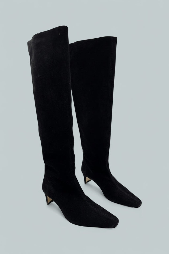 Women's Wally Suede Tall Boots - Black Suede