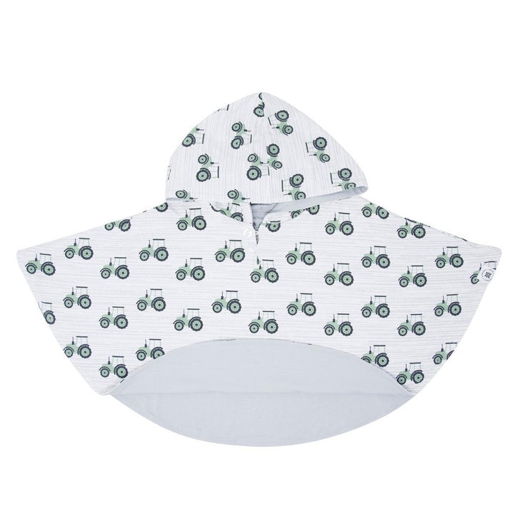 Hooded Poncho - Tractor/Glacial Grey