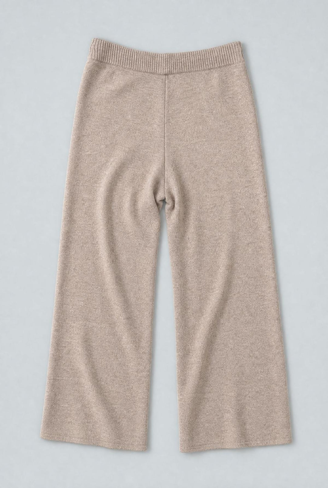 Wide Leg Sweater Pants - Oatmeal