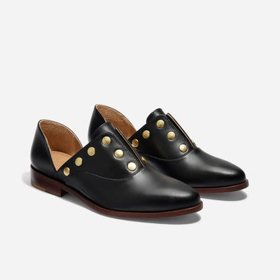 Emma d'Orsay Studded Oxford - Black